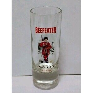 Beefeater Gin Shot Glass Promotional Barware Vintage Pub Glass